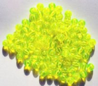 100 8mm Acrylic Transparent Bright Yellow